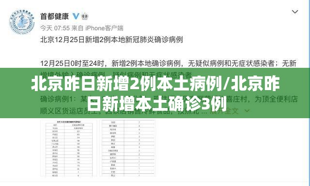 北京昨日新增2例本土病例/北京昨日新增本土确诊3例