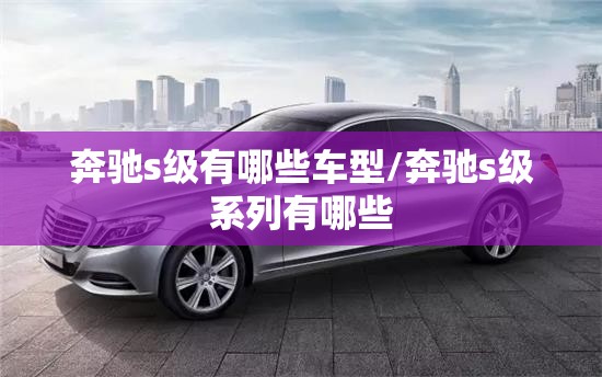 奔驰s级有哪些车型/奔驰s级系列有哪些