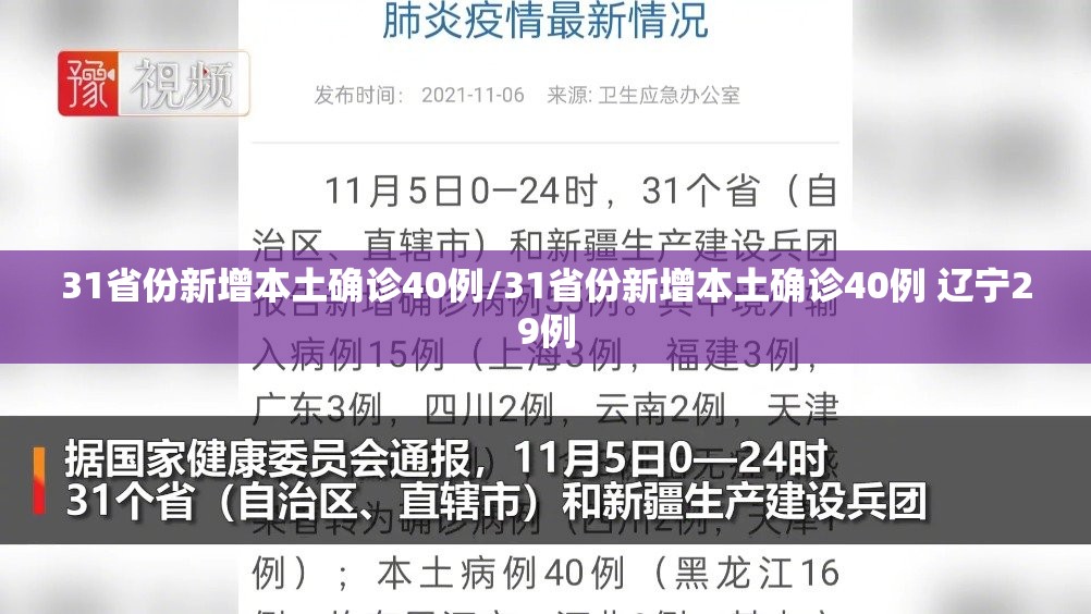 31省份新增本土确诊40例/31省份新增本土确诊40例 辽宁29例