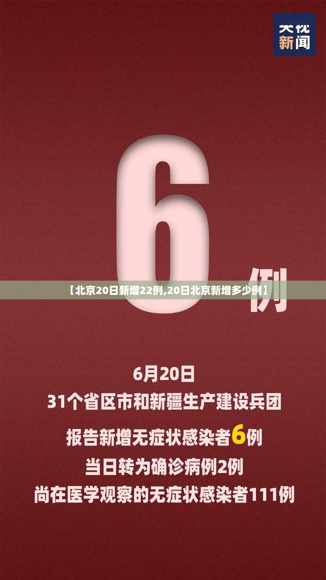 【北京20日新增22例,20日北京新增多少例】 【北京20日新增22例,20日北京新增多少例】