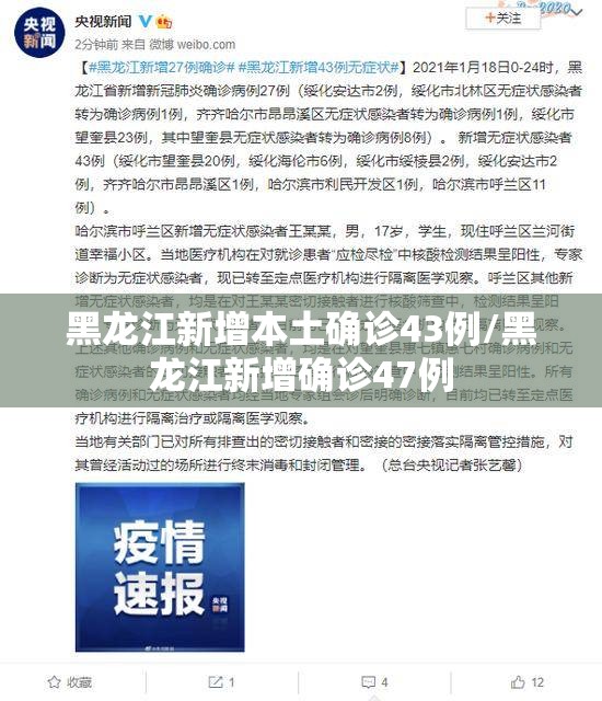 黑龙江新增本土确诊43例/黑龙江新增确诊47例 黑龙江新增本土确诊43例/黑龙江新增确诊47例