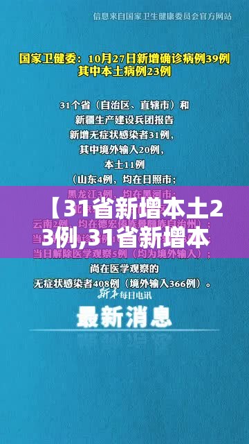 【31省新增本土23例,31省新增本土22例】