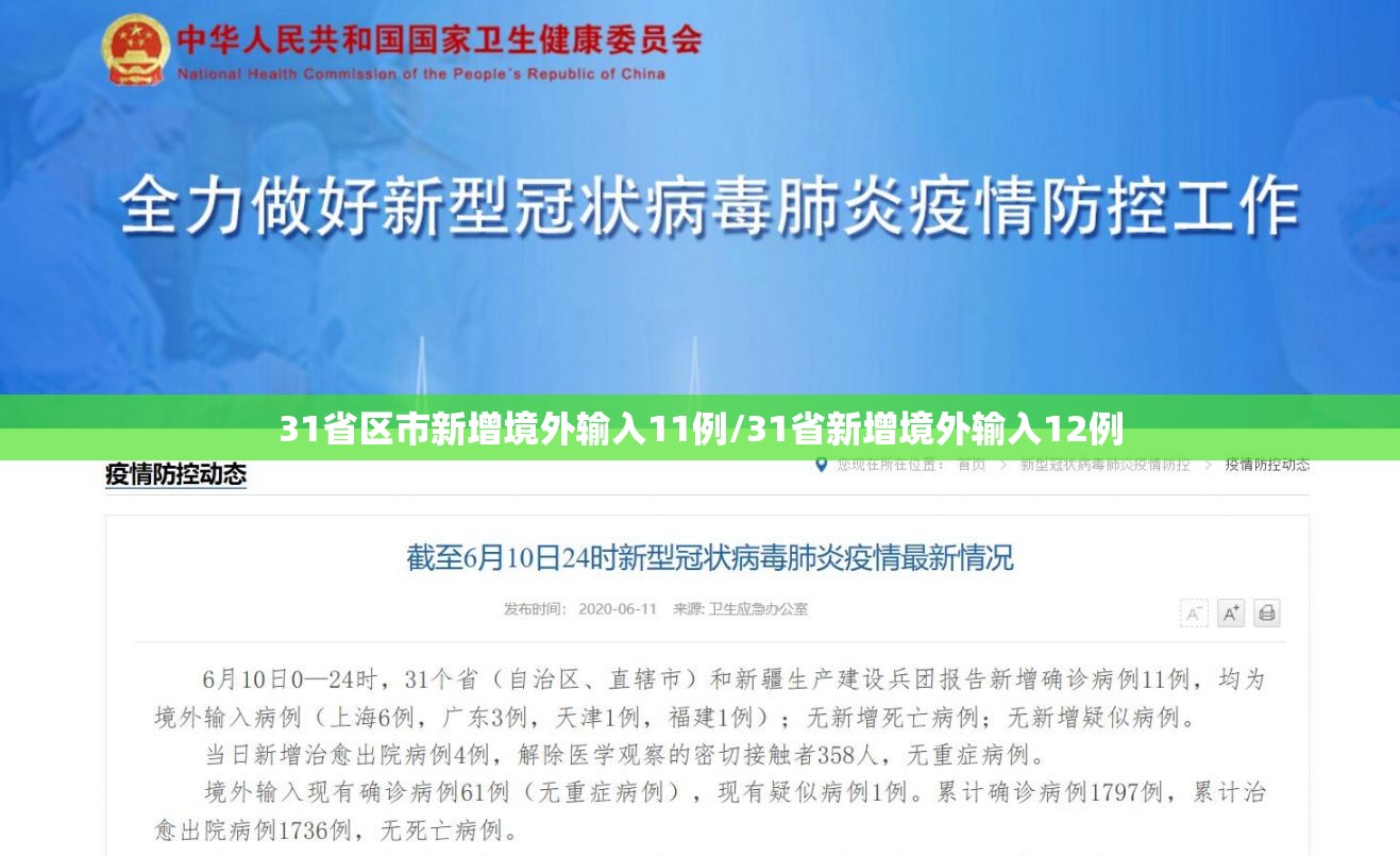31省区市新增境外输入11例/31省新增境外输入12例 31省区市新增境外输入11例/31省新增境外输入12例