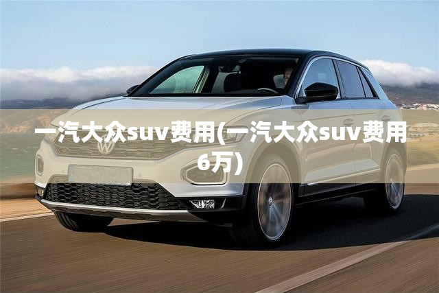 一汽大众suv费用(一汽大众suv费用6万)
