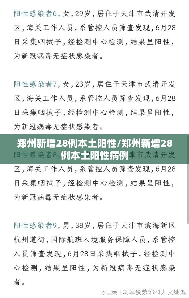 郑州新增28例本土阳性/郑州新增28例本土阳性病例