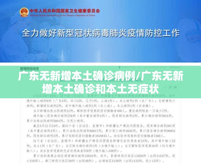 广东无新增本土确诊病例/广东无新增本土确诊和本土无症状