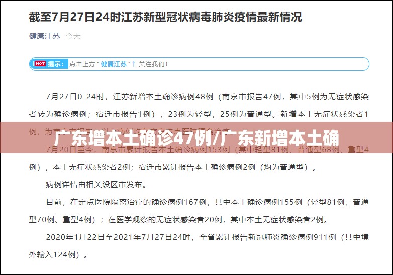 广东增本土确诊47例/广东新增本土确