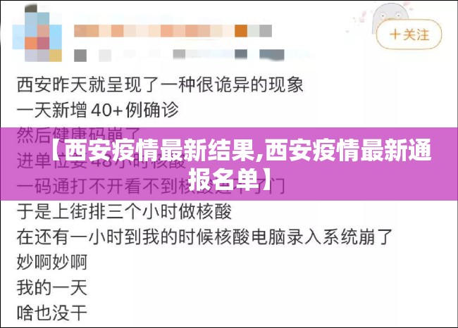 【西安疫情最新结果,西安疫情最新通报名单】