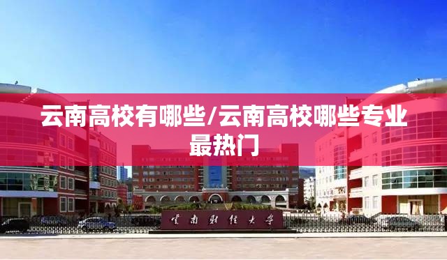 云南高校有哪些/云南高校哪些专业最热门