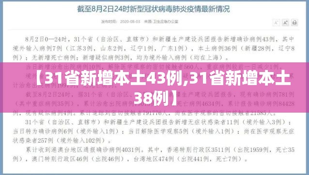 【31省新增本土43例,31省新增本土38例】