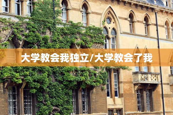 大学教会我独立/大学教会了我 大学教会我独立/大学教会了我
