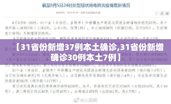 【31省份新增37例本土确诊,31省份新增确诊30例本土7例】 【31省份新增37例本土确诊,31省份新增确诊30例本土7例】