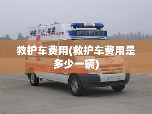 救护车费用(救护车费用是多少一辆)