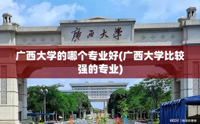 广西大学的哪个专业好(广西大学比较强的专业)