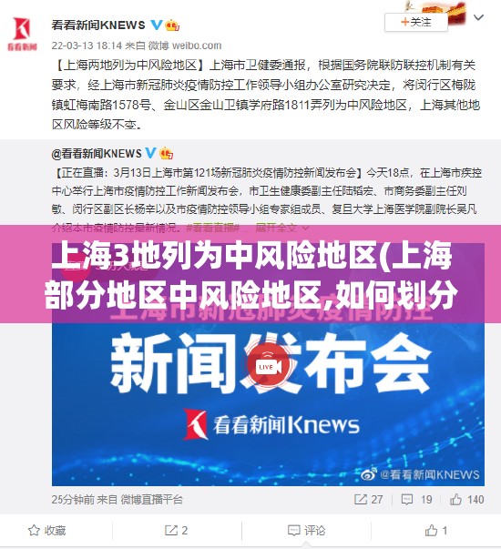 上海3地列为中风险地区(上海部分地区中风险地区,如何划分)