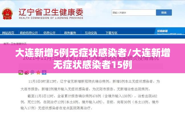 大连新增5例无症状感染者/大连新增无症状感染者15例 大连新增5例无症状感染者/大连新增无症状感染者15例