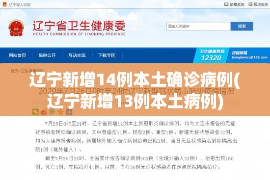 辽宁新增14例本土确诊病例(辽宁新增13例本土病例)