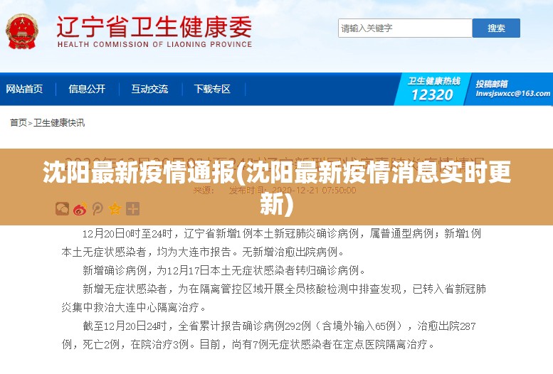 沈阳最新疫情通报(沈阳最新疫情消息实时更新)