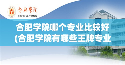 合肥学院哪个专业比较好(合肥学院有哪些王牌专业)