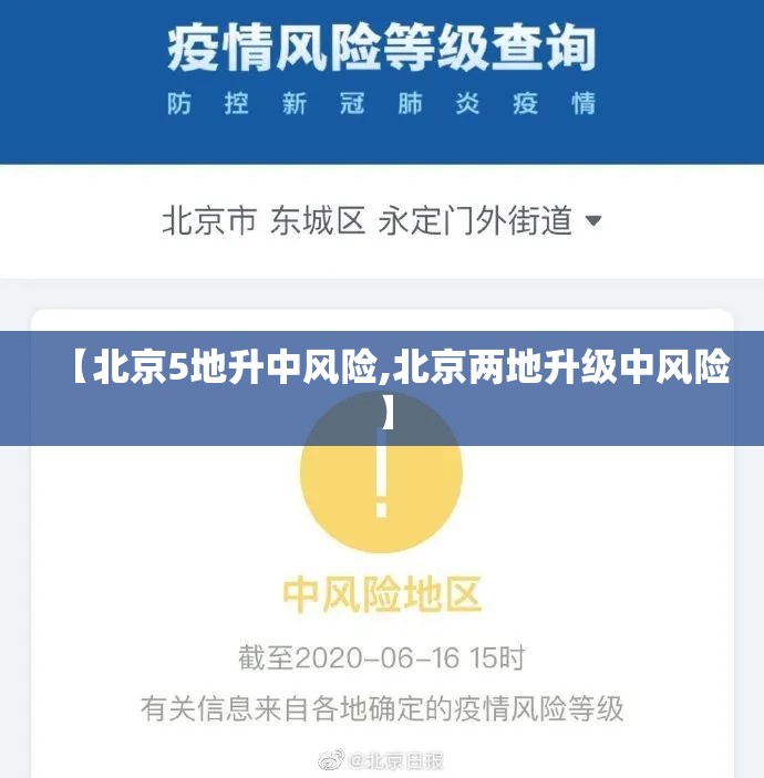【北京5地升中风险,北京两地升级中风险】 【北京5地升中风险,北京两地升级中风险】