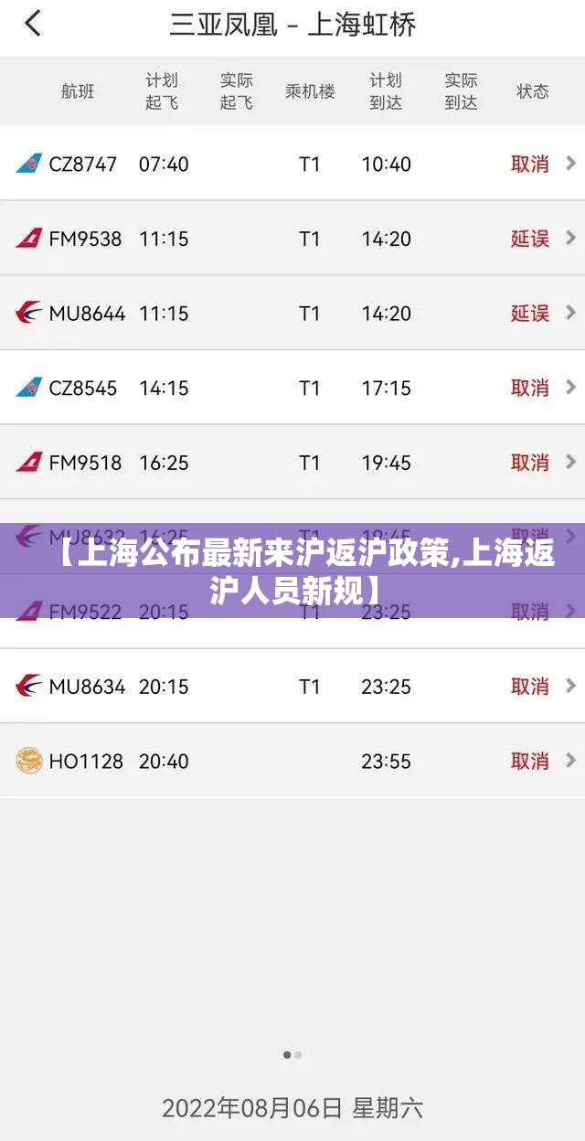 【上海公布最新来沪返沪政策,上海返沪人员新规】