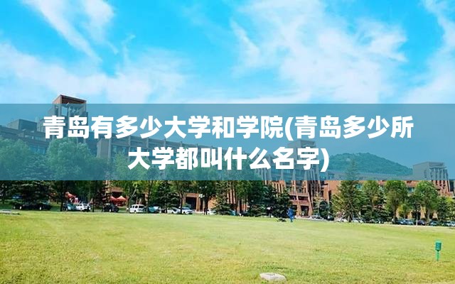 青岛有多少大学和学院(青岛多少所大学都叫什么名字)