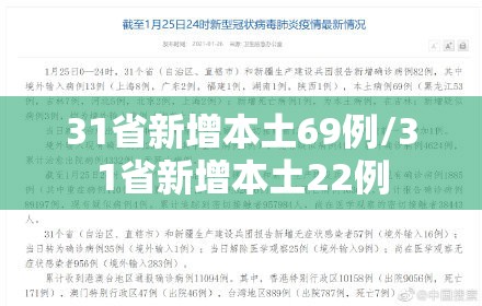 31省新增本土69例/31省新增本土22例 31省新增本土69例/31省新增本土22例
