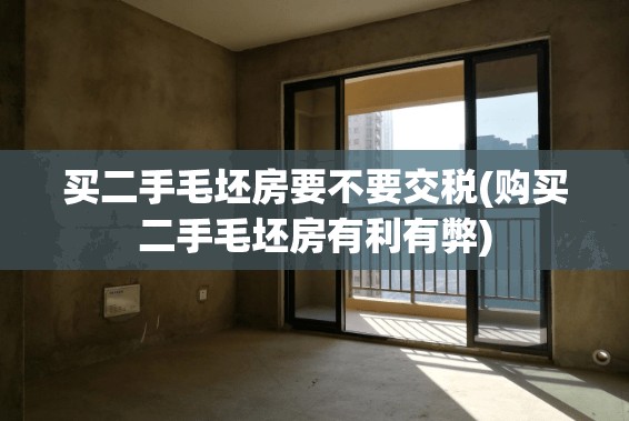 买二手毛坯房要不要交税(购买二手毛坯房有利有弊)