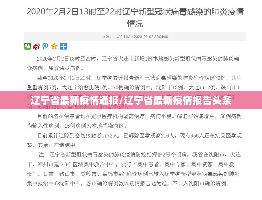 辽宁省最新疫情通报/辽宁省最新疫情报告头条
