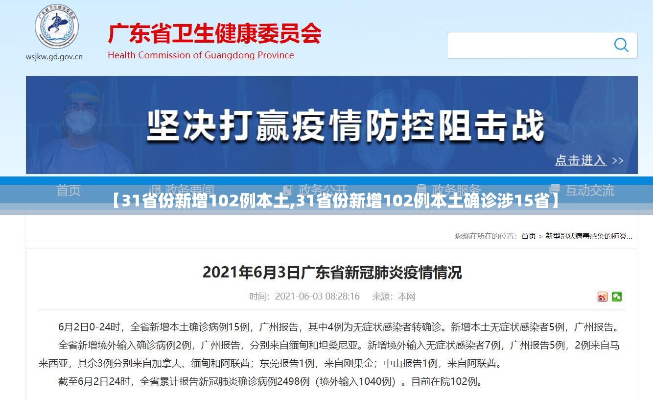 【31省份新增102例本土,31省份新增102例本土确诊涉15省】