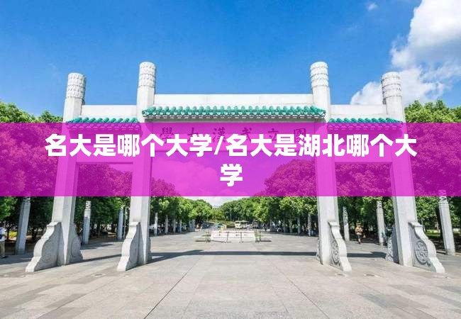 名大是哪个大学/名大是湖北哪个大学