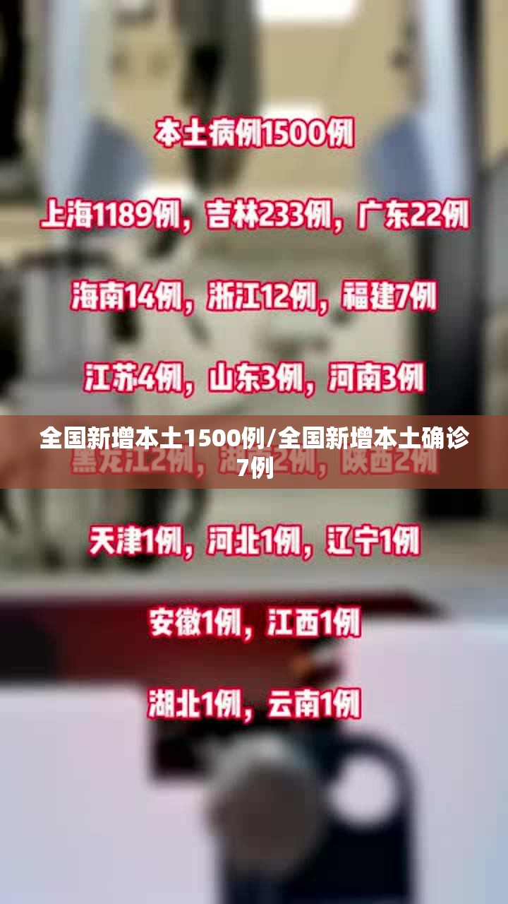全国新增本土1500例/全国新增本土确诊7例