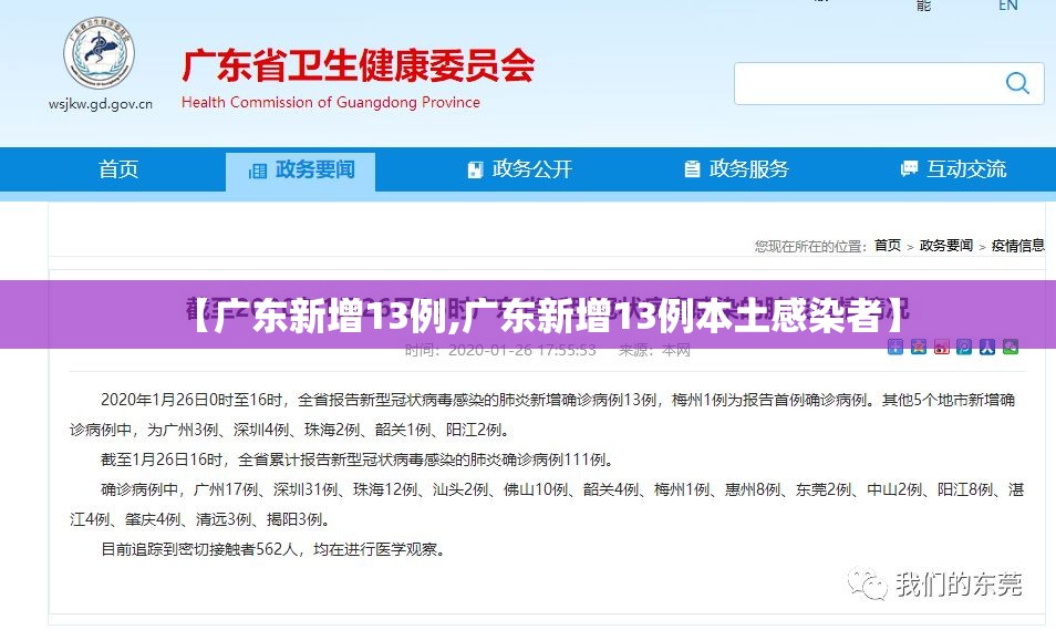 【广东新增13例,广东新增13例本土感染者】