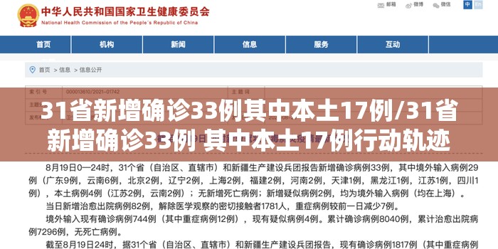31省新增确诊33例其中本土17例/31省新增确诊33例 其中本土17例行动轨迹