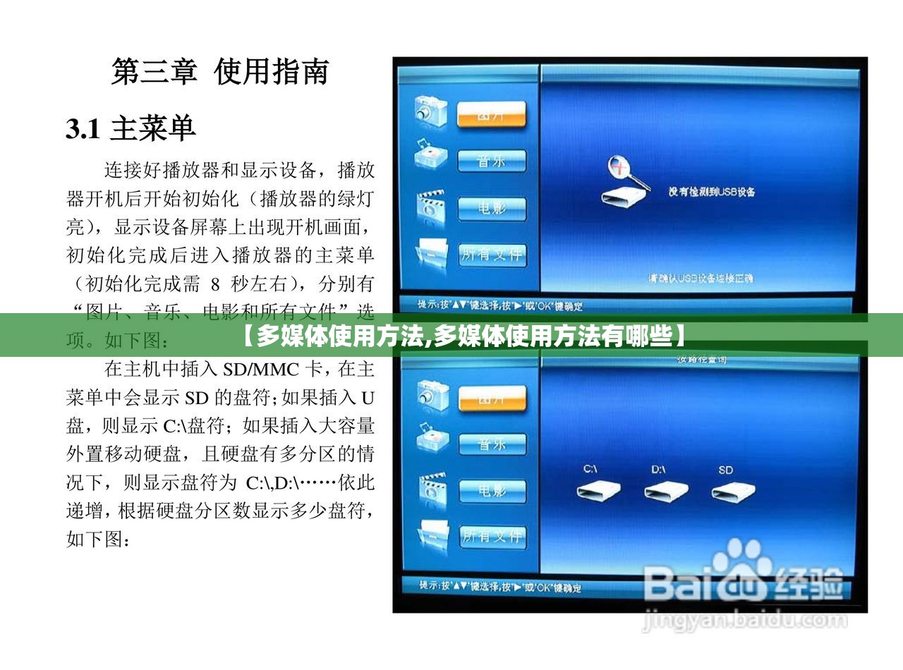 【多媒体使用方法,多媒体使用方法有哪些】