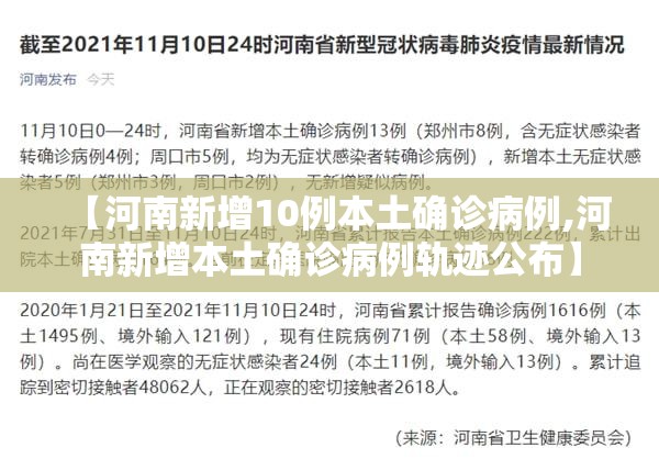 【河南新增10例本土确诊病例,河南新增本土确诊病例轨迹公布】