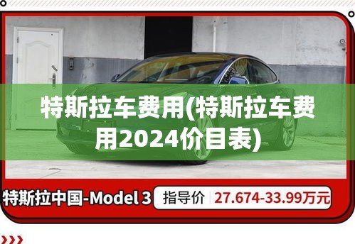 特斯拉车费用(特斯拉车费用2024价目表)