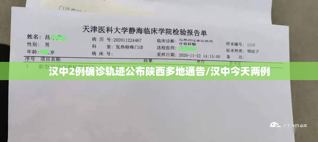 汉中2例确诊轨迹公布陕西多地通告/汉中今天两例