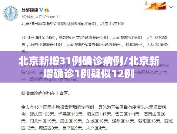 北京新增31例确诊病例/北京新增确诊1例疑似12例