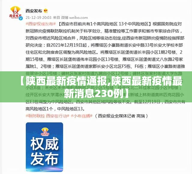 【陕西最新疫情通报,陕西最新疫情最新消息230例】