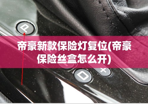 帝豪新款保险灯复位(帝豪保险丝盒怎么开)