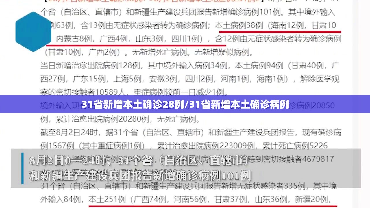 31省新增本土确诊28例/31省新增本土确诊病例