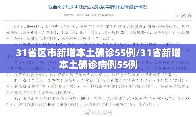 31省区市新增本土确诊55例/31省新增本土确诊病例55例