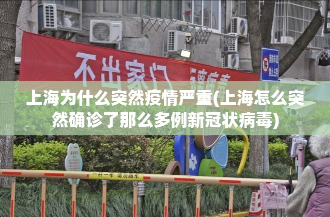 上海为什么突然疫情严重(上海怎么突然确诊了那么多例新冠状病毒)