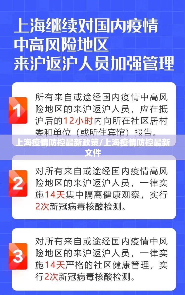 上海疫情防控最新政策/上海疫情防控最新文件