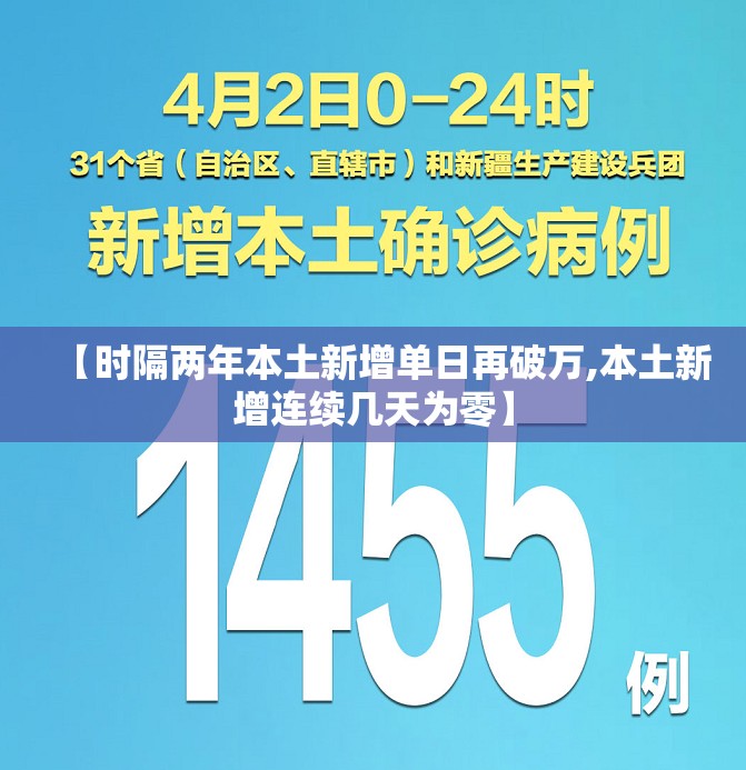【时隔两年本土新增单日再破万,本土新增连续几天为零】 【时隔两年本土新增单日再破万,本土新增连续几天为零】