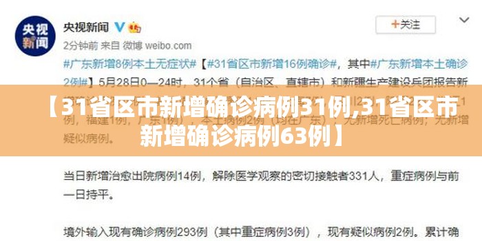 【31省区市新增确诊病例31例,31省区市新增确诊病例63例】