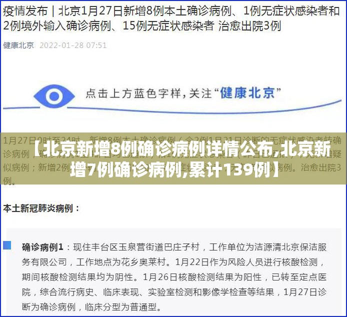 【北京新增8例确诊病例详情公布,北京新增7例确诊病例,累计139例】