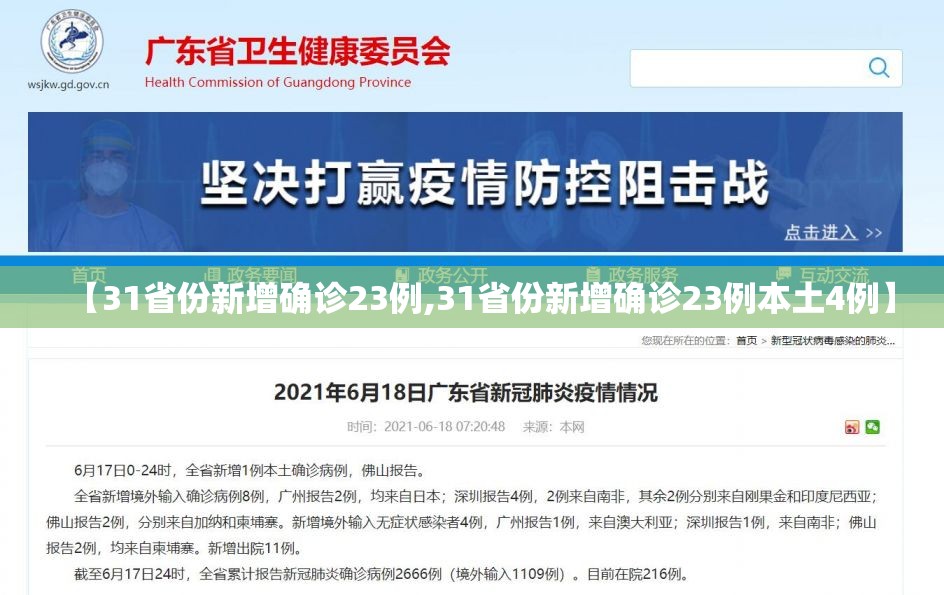 【31省份新增确诊23例,31省份新增确诊23例本土4例】