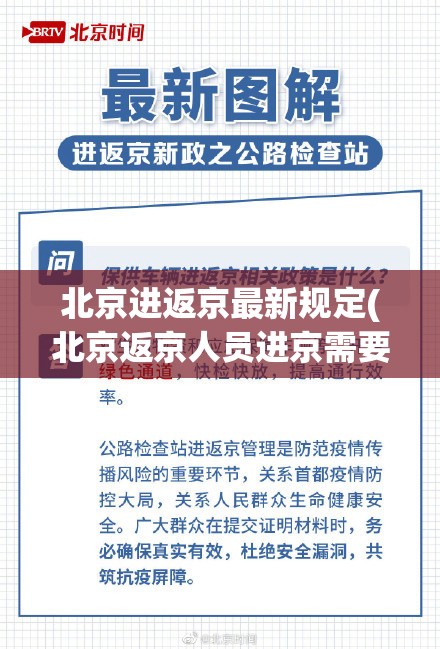 北京进返京最新规定(北京返京人员进京需要什么)